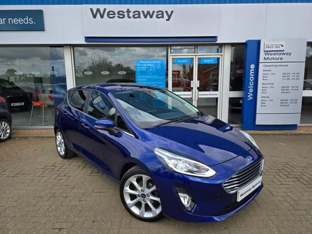 Ford Fiesta 1.0 EcoBoost 125 Titanium 5dr Hatchback Petrol BLUE