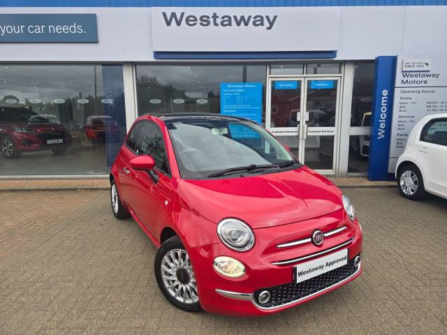 Fiat 500 1.2 Lounge 3dr Hatchback Petrol RED