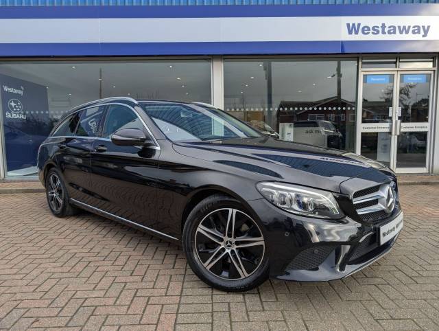 Mercedes-Benz C Class 1.5 C200 MHEV EQ Boost Sport (Premium) G-Tronic+ Euro 6 (s/s) 5dr Estate Petrol Black