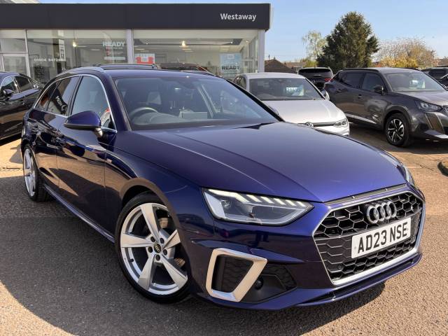 Audi A4 Avant 2.0 35 TFSI S Line 5dr S Tronic Estate Petrol BLUE