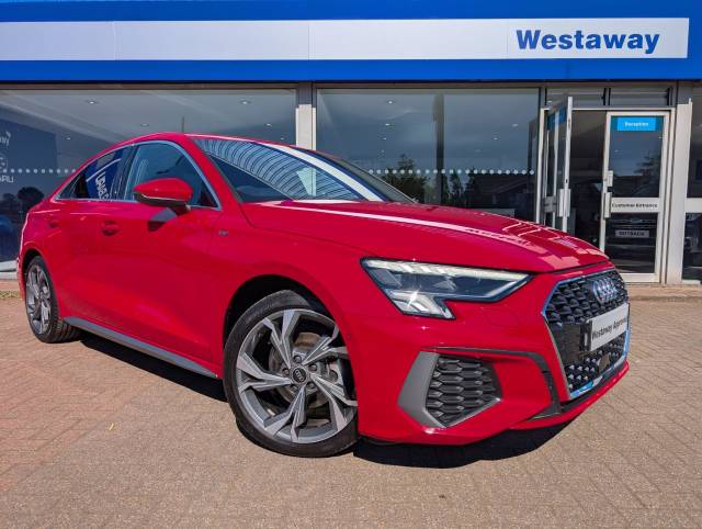 Audi A3 1.0 30 TFSI S Line 4dr Saloon Petrol RED
