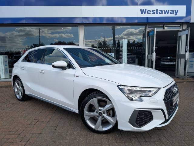 Audi A3 1.4 40 TFSI e S Line 5dr S Tronic Hatchback Petrol / Electric Hybrid WHITE