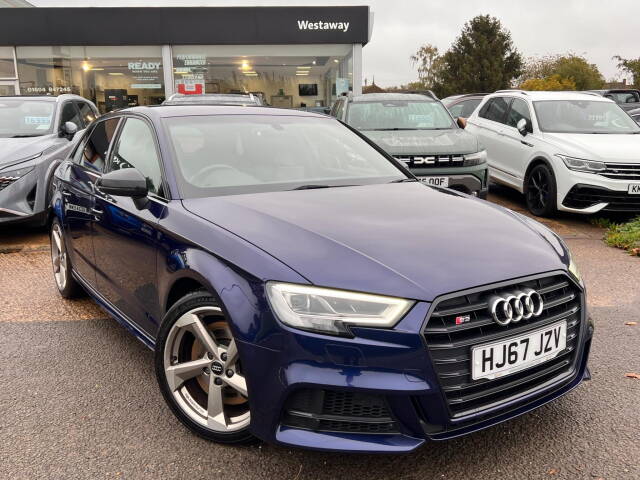 Audi S3 2.0 S3 TFSI Quattro Black Edition 5dr S Tronic Hatchback Petrol BLUE