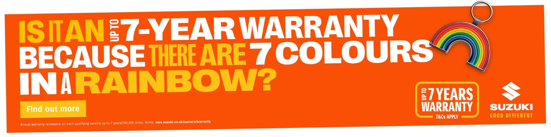 7 years warranty suzuki
